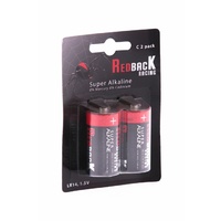 Redback Battery C Alkaline Battery 1.5V(2Pc)