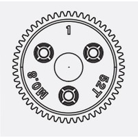 SPUR GEAR 52T 0.8P MET PIT Equivalent TRA6843