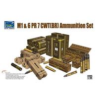Riich Models RE30009 1/35 US M1 57mm & 6PR 7cwt (BR) Ammunition Set (4 Model kits per box)