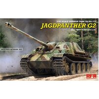 Ryefield 5022 1/35 Jagdpanther G2 w/full interior &workable track links Plastic Model Kit