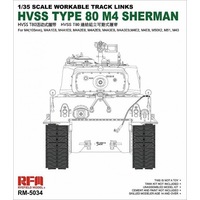 Ryefield 5034 1/35 Hvss t80-track for M4 Sherman Plastic Model Kit
