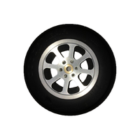 Robart Aluminum Wheel/Hub 5.0 inch White Top Flite Hellcat