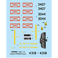 Roden 628 1/32 REIMS FTB337G LYNX "BUSH WAR" Plastic Model Kit