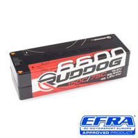 RUDDOG RACING 6600 (99.9WH) 150C/75C 15.2V LCG 1/8 PACK LIPO-HV BATTERY RP-0475