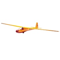 Seagull Models KA8B RC Glider, 3000mm ARF, Yellow Red
