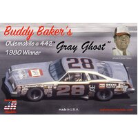 Salvinos J R BBO1980D 1/25 Buddy Bakers Gray Ghost #28 Oldsmobile 442 Winner 1980 Plastic Model Kit