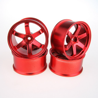 Speedline 013R8 Wheel Rims 2.2 6 Spoke Offset 3 Chrome-Red 4PCS