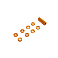 Spektrum Radio Orange Switch Nuts with Wrench, 8pcs - SPMA1303