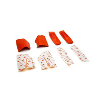 Spektrum Orange Grip Set w/ Tape, DX6 Gen 2 and 3, DX8 Gen 2