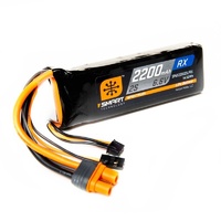 Spektrum 2200mah 2S 6.6v Smart LiFe Receiver Battery with IC3 Connector - SPMX22002SLFRX