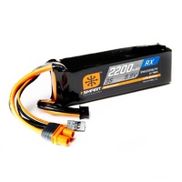 Spektrum 2200mah 3S 9.9v Smart LiFe ECU Battery with IC3 Connector - SPMX22003SLFRX