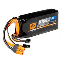 Spektrum 3200mah 3S 9.9v Smart LiFe ECU Battery with IC3 Connector