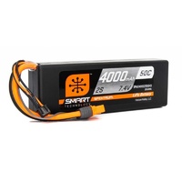 Spektrum 4000mah 2S 7.4v 30C Smart Hard Case LiPo Battery IC3 Connector - SPMX40002S50H3
