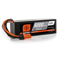 Spektrum 5000mah 3S 11.1v 50C Smart Hard Case LiPo Battery with IC5 Connector