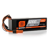Spektrum 5000mah 4S 14.8v 100C Smart Hard Case LiPo Battery with IC5 Connector - SPMX50004S100H5