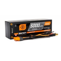 Spektrum 5000mah 4S 14.8v 100C Smart Hard Case LiPo Battery with 5mm Bullet Connectors -SPMX50004S100HT