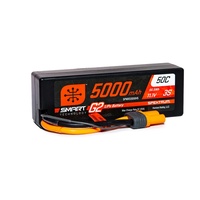 Spektrum 5000mAh 3S 11.1V 50c Smart G2 Hard Case LiPo Battery with IC5 Connector - SPMX53S50H5