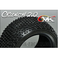 CRUNCH 2.0 1/10 Rear Tyres in ORANGE compound (1 pair + Insert)