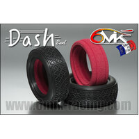 DASH 1/10 2WD Tyres in RED compound (1 pair + ULTRA Insert)