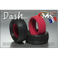 DASH 1/10 4WD Tyres in ORANGE compound (1 pair + ULTRA Insert)