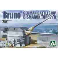 Takom 5012 1/72 "Bruno" German Battleship Bismarck Turret B Plastic Model Kit
