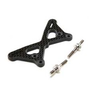 TLR Carbon Front Tower +2mm w/Ti Standoffs, 22 5.0