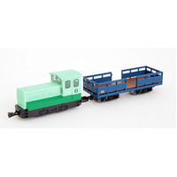 Narrow gauge 80 Tomibetsu Simple Track Diesel Locomotive & Milk Freight Car Set