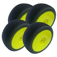 TPRO 1/8 OffRoad ZR T3 Soft HARABITE Racing Tire (Yellow wheels) 4PCS