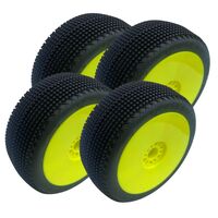 TPRO 1/8 Off Road ZR T3 Soft SNIPER Racing Tire (Yellow Wheels) 4PCS