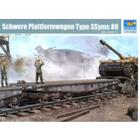 Trumpeter 00221 1/35 Schwere Plattformwagen Type SSyms 80