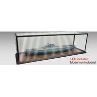 Trumpeter 09838 Glass Showcase with LED - Length: 1.5m