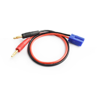 EC5 to 4mm bullet Charger Leads 14#SIL 30CM