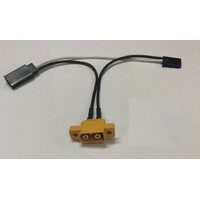 Nitro car switch set Male XT60 with Futuba Male/Female plug 2-awg 10cm silicone wire    