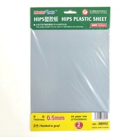 Master Tools 0.5mm Hips Plastic Sheet A4Size
