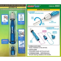 Master Tools High Quality Micro Hand Drill