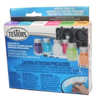 Testors Acrylic Paint Set-Trend Cols 6X7.4Mls