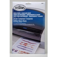 Testors Decal Paper - Clear & White