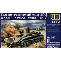 UM-MT 302 1/72 BT-2 Wheeled-track SOVIET TANK Plastic Model Kit