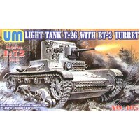 UM-MT 405 1/72 LIGHT TANK T-26 / BT-2 Plastic Model Kit