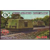 UM-MT 638 1/72 BDT - Heavy Armored Railcar Plastic Model Kit