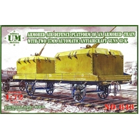 UM-MT 648 1/72 Armored Air Defense Platform an armored train with two 37mm auto AA guns 61-k
