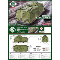 UM-MT 670 1/72 Armored railcar BDT-41 Plastic Model Kit