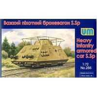 Unimodel 256 1/72 Heavy infantry armored car S.Sp Plastic Model Kit