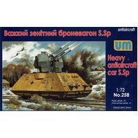 Unimodel 258 1/72 Reconnaissance armored train Le.Sp Plastic Model Kit