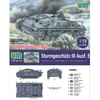 Unimodel 278 1/72 Sturmgeschutz III Ausf. E Plastic Model Kit