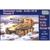Unimodel 344 1/72 Tank hunter Sd.Kfz.138M Marder III Plastic Model Kit