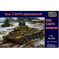 Unimodel 368 1/72 Tank T34/76-E screened Plastic Model Kit