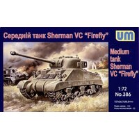 Unimodel 386 1/72 MEDIUM TANK SHERMAN "FIREFLY" Plastic Model Kit