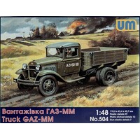 Unimodel 504 1/48 Soviet truck GAZ-MM Plastic Model Kit