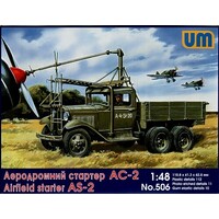 Unimodel 506 1/48 AIRFIELD STARTER AS-2 on GAZ AAA chassis Plastic Model Kit